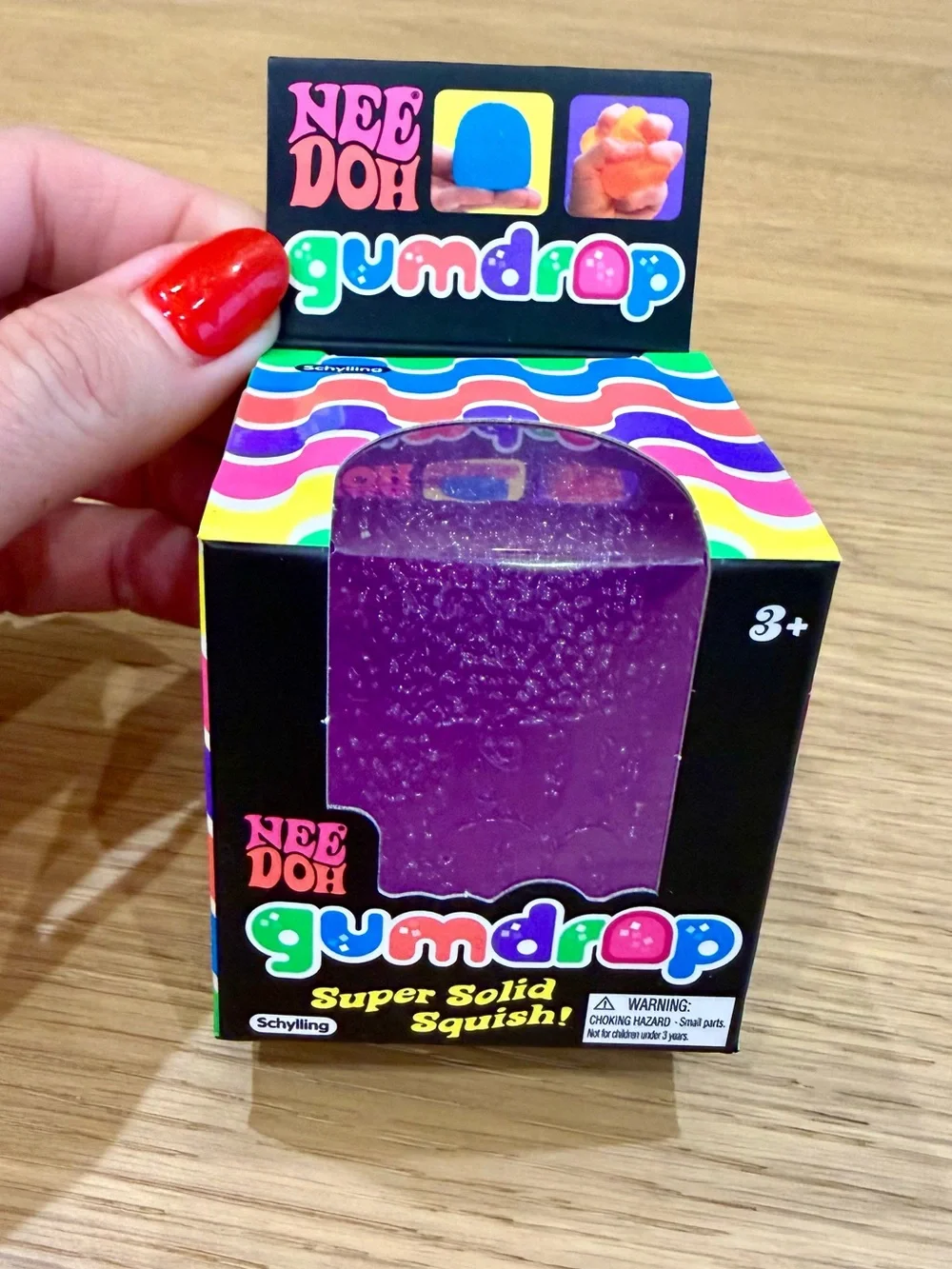 NeeDoh: Gumdrop Super Solid Squish! Stress Toy – Purple 🫟